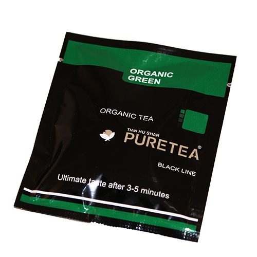 PURETEA Bio thee Organic Green black line 25 stuks