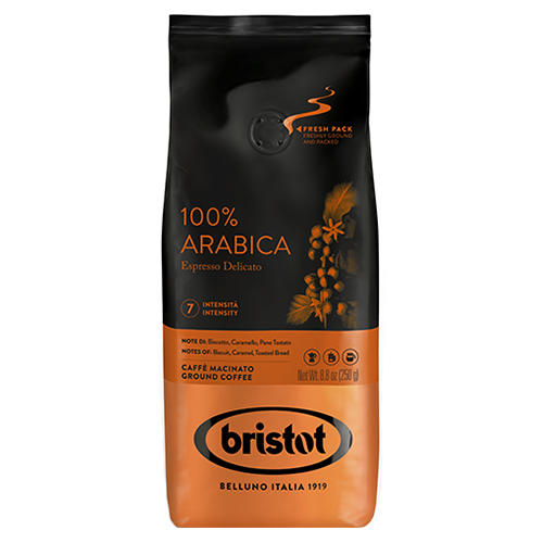 Bristot 100% Arabica gemalen koffie 250 gram