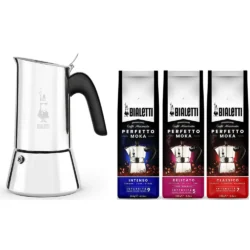 Bialetti Venus met Bialetti koffie proefpakket