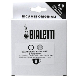 Bialetti ALU Filterplaatje + 1 Siliconen ring 9 kops