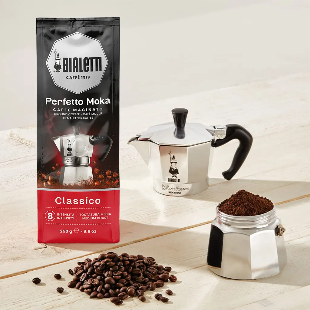 Bialetti Perfetto Moka Classico gemalen koffie 250 gram