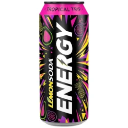 LemonSoda Energy Tropical Trip - Fonti di Crodo - 12 x 33cl