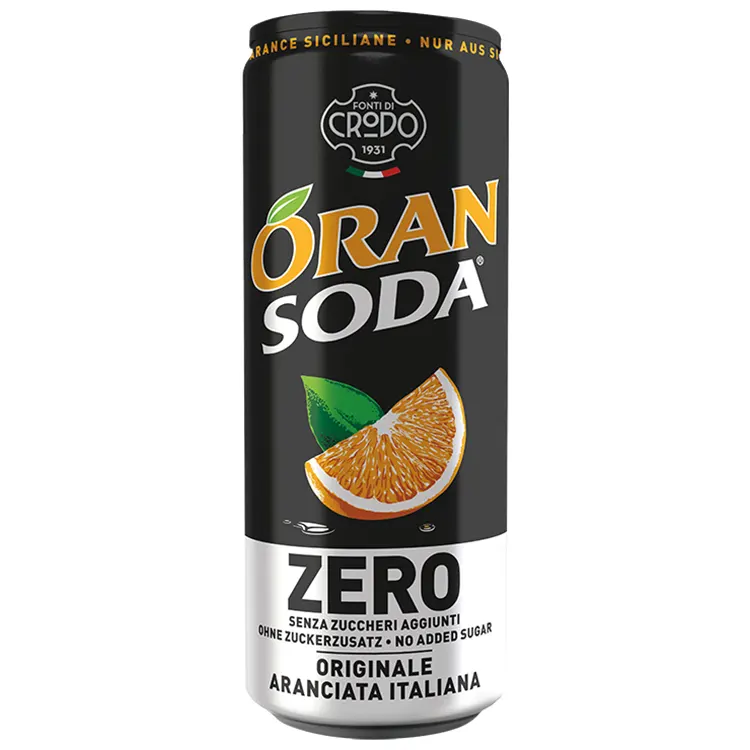 OranSoda Zero - Fonti di Crodo - 24 x 33cl