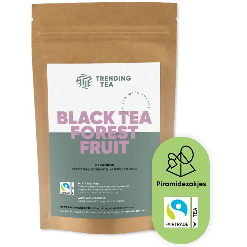 TrendingTea Black Tea Forest Fruit piramidezakjes 100st